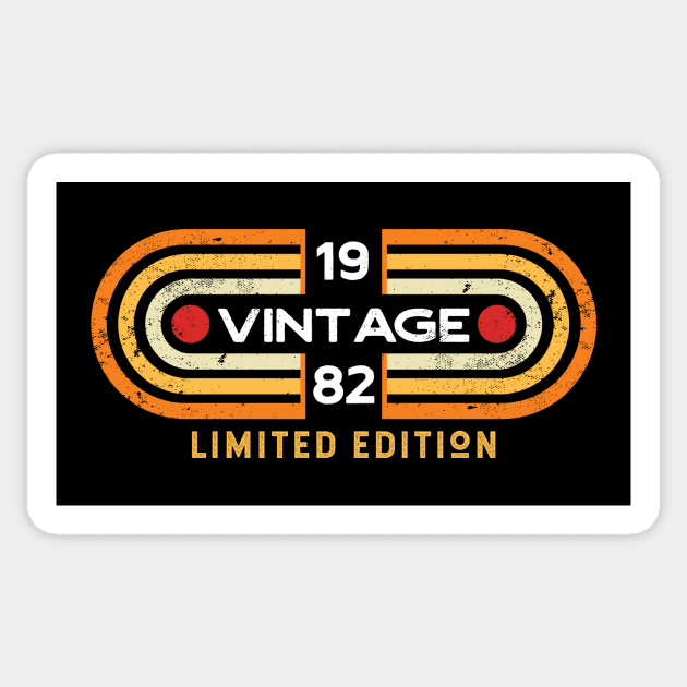 Vintage 1982 | Retro Video Game Style Sticker by SLAG_Creative